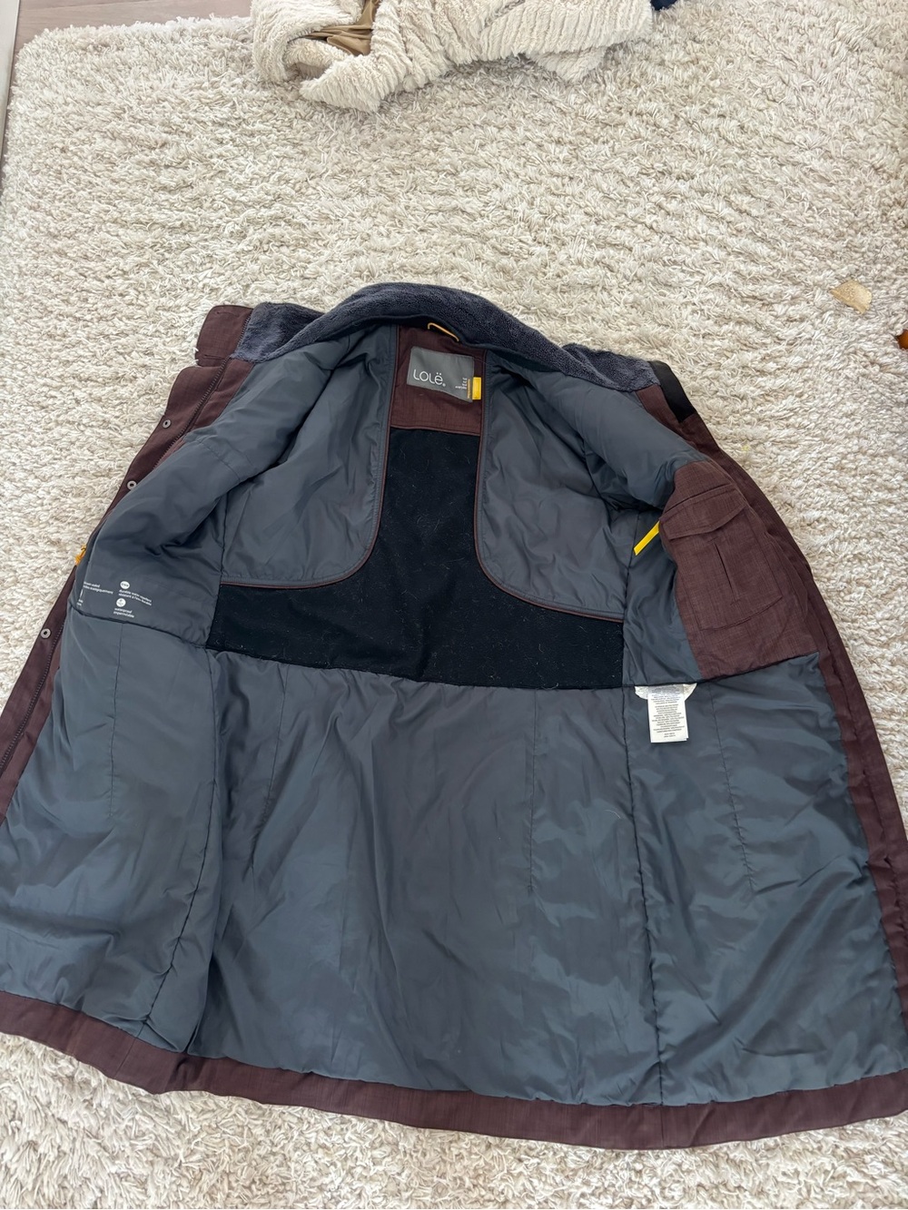 Lole Women's Isabel Brown Long Winter Coat - Picture 3 of 4